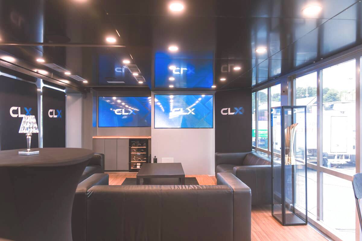 Upper VIP lounge with leather seating